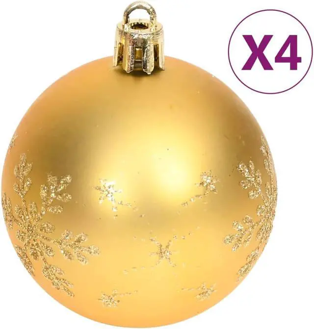 Alt view image 10 of 16 - vidaXL Christmas Bauble Set 70 Piece Christmas Ball for Xmas Tree Gold and Red