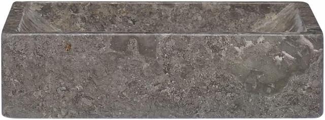 Main image of vidaXL Sink Gray 17.7"x11.8"x4.7" Marble