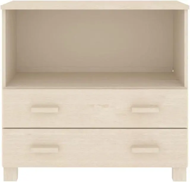 Alt view image 4 of 16 - vidaXL Sideboard HAMAR Honey Brown 33.5"x13.8"x31.5" Solid Wood Pine