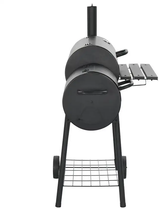 Alt view image 12 of 17 - vidaXL Classic Charcoal BBQ Offset Smoker Garden Picnic Cooking Grill Barbecue