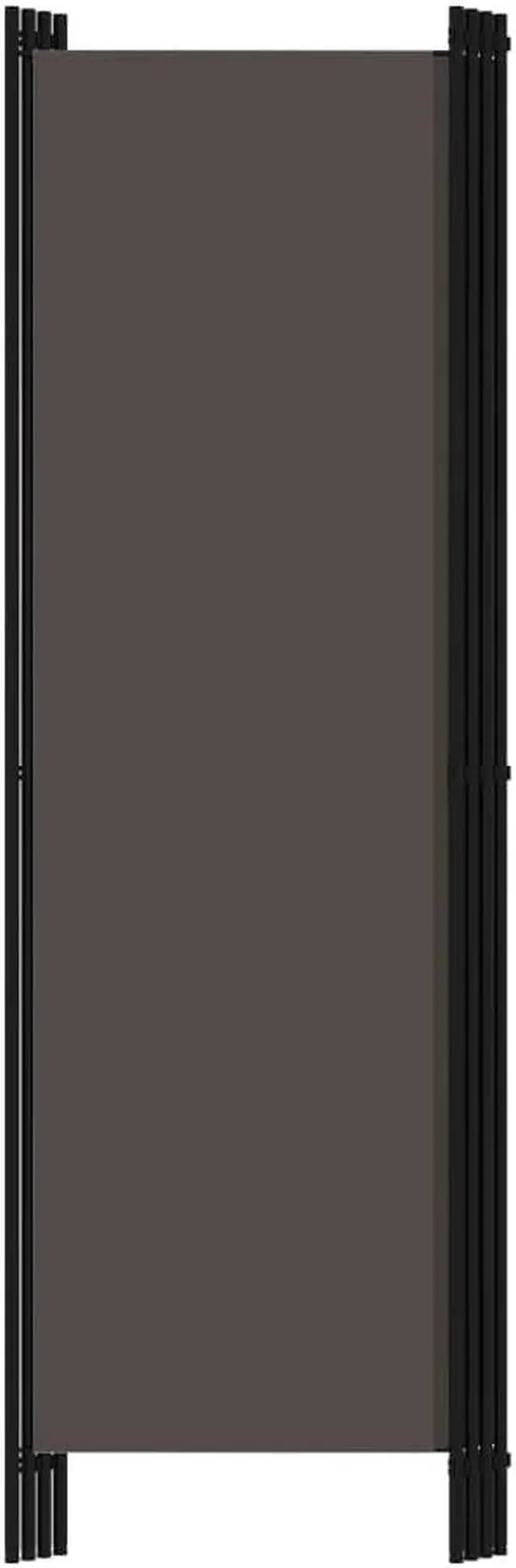Alt view image 10 of 15 - vidaXL 4-Panel Room Divider Anthracite 78.7"x70.9"