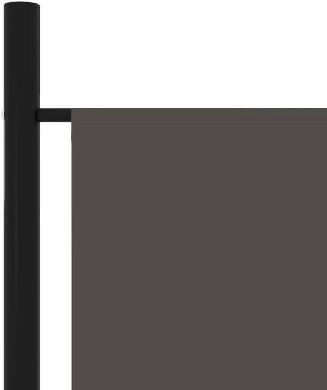 Alt view image 11 of 15 - vidaXL 4-Panel Room Divider Anthracite 78.7"x70.9"