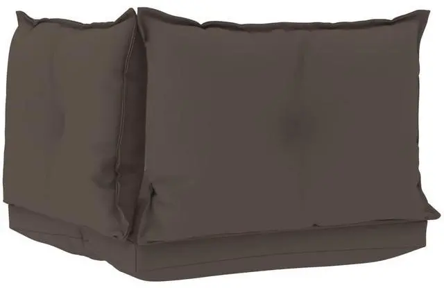 Alt view image 11 of 18 - vidaXL 3x Pallet Sofa Cushions Taupe Fabric Garden Outdoor Patio Lounge Seats