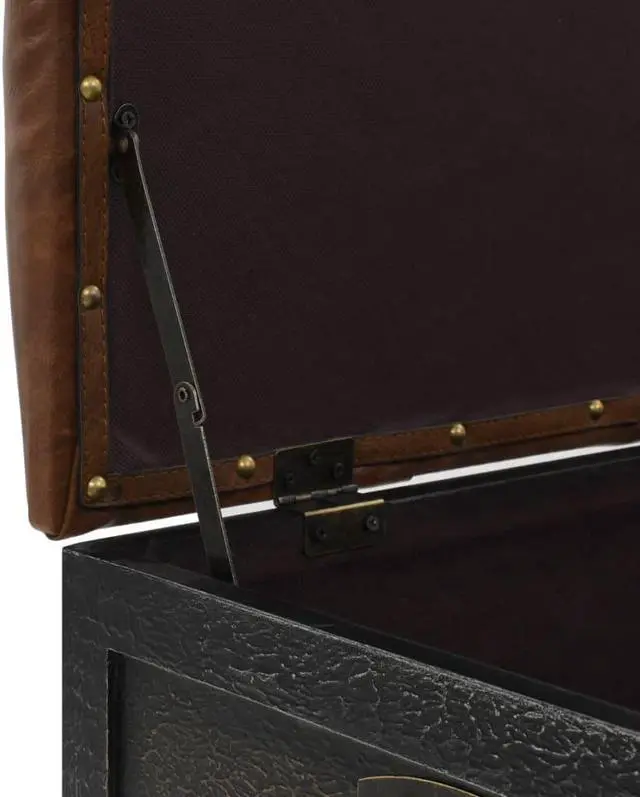 Alt view image 10 of 12 - vidaXL Storage Bench with Castors 31.7" Solid Wood Fir
