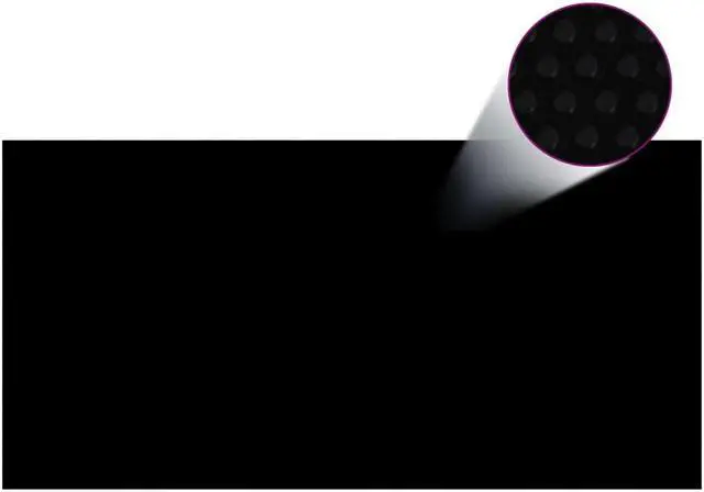 Alt view image 6 of 8 - vidaXL Floating PE Solar Pool Film 157.5"x78.7" Black and Blue