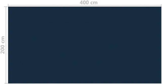 Alt view image 7 of 8 - vidaXL Floating PE Solar Pool Film 157.5"x78.7" Black and Blue