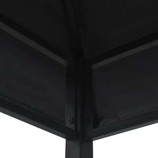 Alt view image 10 of 16 - vidaXL BBQ Gazebo 7.9'x4.9'x8.4' Anthracite Steel