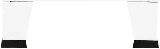 Alt view image 11 of 16 - vidaXL Sideboard Industrial Storage Cabinet with Handle White Metal and Glass