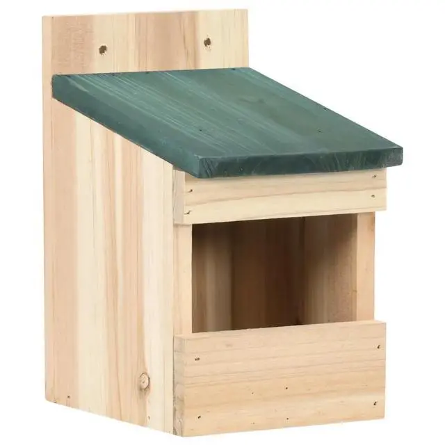 Alt view image 12 of 15 - vidaXL 4x Firwood Bird Houses 4.7"x6.3"x7.9" Bird Nesting Box Cage Aviary