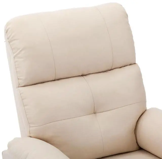 Alt view image 15 of 17 - vidaXL Massage Chair Leisure Adjustable Chair for Home Theater Cream Fabric