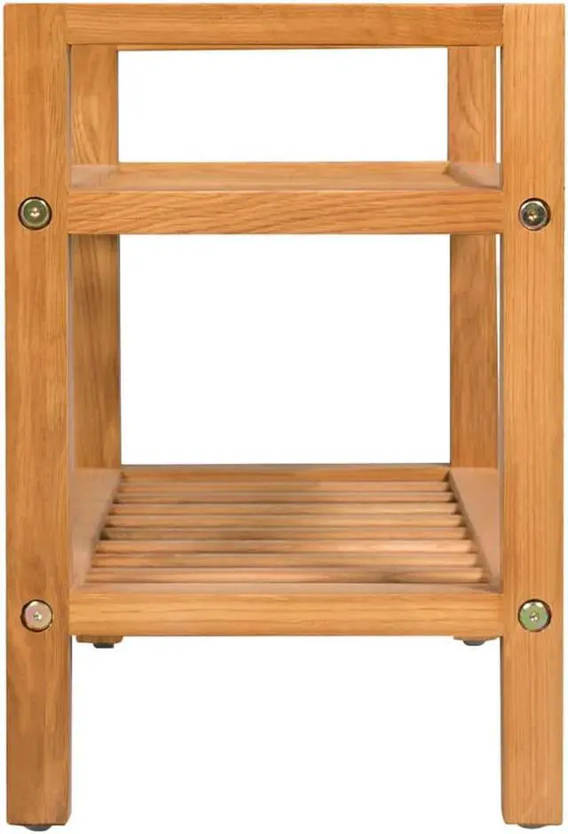 Alt view image 11 of 13 - vidaXL Shoe Rack 2-Tier Shoe Storage Organizer Shoe Shelf Holder Solid Oak Wood