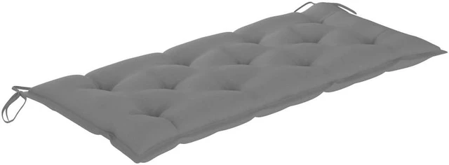 Alt view image 12 of 14 - vidaXL Indoor/Outdoor Bench Cushions 2 pcs, Patio Loveseat Cushions, Porch Swing Seat Cushions, Non-slip, Water-Repellent, Breathable, Resilient, Gray 47.2"x19.7"x2.8" Oxford Fabric
