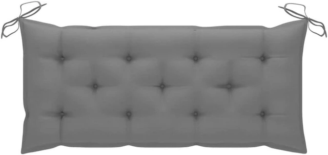 Alt view image 13 of 14 - vidaXL Indoor/Outdoor Bench Cushions 2 pcs, Patio Loveseat Cushions, Porch Swing Seat Cushions, Non-slip, Water-Repellent, Breathable, Resilient, Gray 47.2"x19.7"x2.8" Oxford Fabric