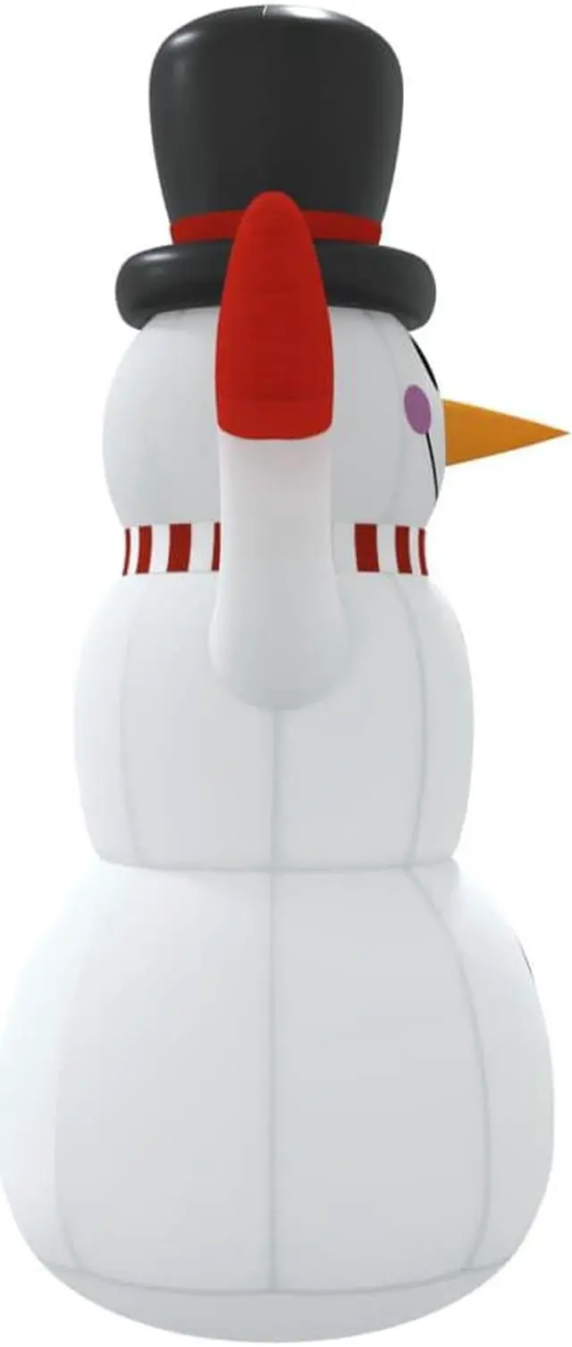 Alt view image 4 of 14 - vidaXL Inflatable Snowman with LEDs Holiday Blow up Ornaments Decorations