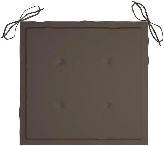 Alt view image 11 of 16 - vidaXL Garden Chair Cushions 4 pcs Taupe 40x40x4 cm Oxford Fabric