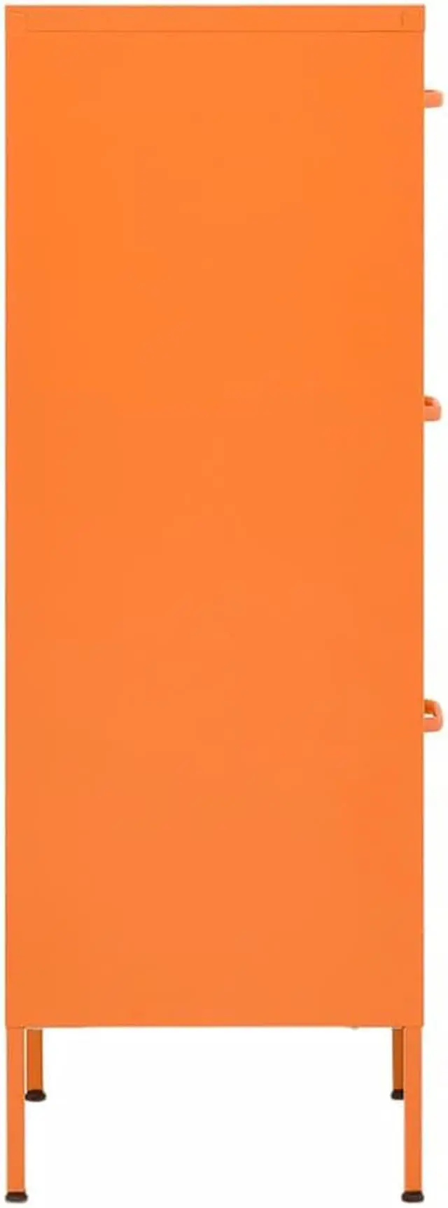 Alt view image 4 of 18 - vidaXL Storage Cabinet Orange 16.7"x13.8"x40" Steel