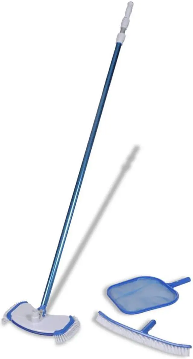 Alt view image 8 of 11 - vidaXL Pool Clean Set Pool Cleaning Kit Maintenance Kit Vacuum Skimmer Brush
