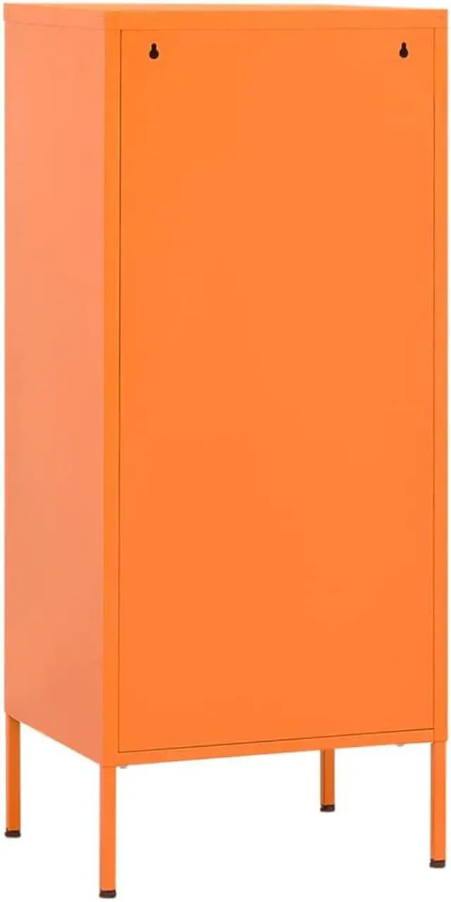 Alt view image 5 of 18 - vidaXL Storage Cabinet Orange 16.7"x13.8"x40" Steel