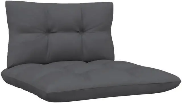 Alt view image 6 of 10 - vidaXL Patio Middle Sofa with Cushions White Solid Pinewood