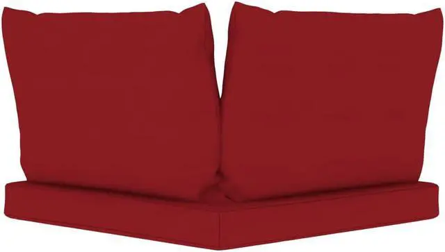 Alt view image 18 of 18 - vidaXL Chair Cushion 3 Pcs Outdoor Seat Cushion Sofa Pad Wine Red Oxford Fabric