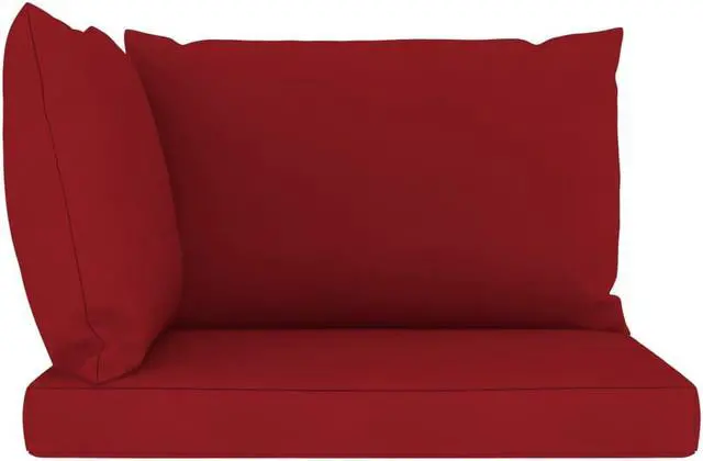 Alt view image 16 of 18 - vidaXL Chair Cushion 3 Pcs Outdoor Seat Cushion Sofa Pad Wine Red Oxford Fabric