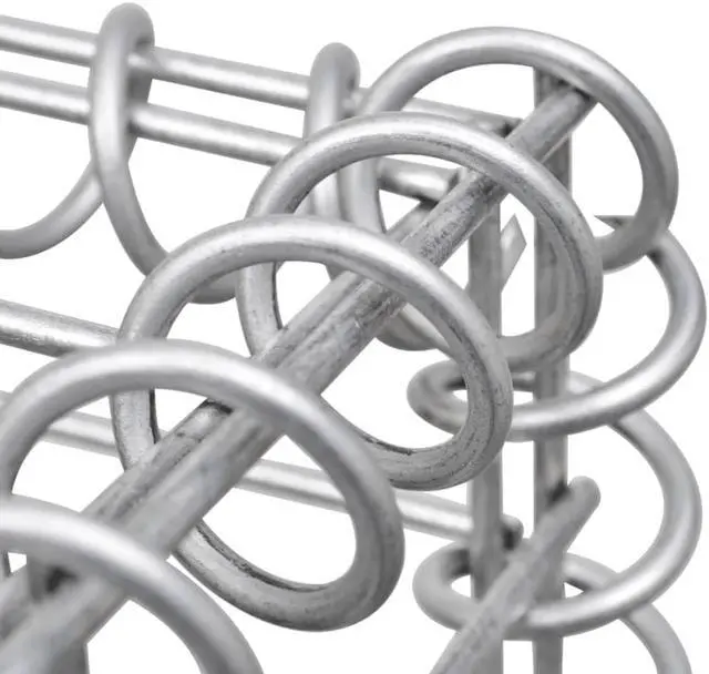 Alt view image 7 of 13 - vidaXL Gabion Basket Post 19.7"x19.7"x39.4" Iron