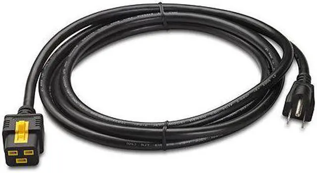 Alt view image 12 of 13 - APC AP8750 Power Cord, 5-15P, IEC C19, 10 ft., Blk, 15A