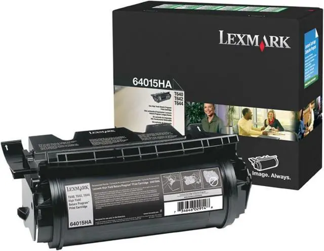 Alt view image 8 of 11 - Lexmark International LEX64015HA Print Cartridge- High Yield- 21000 Page Yield- Black