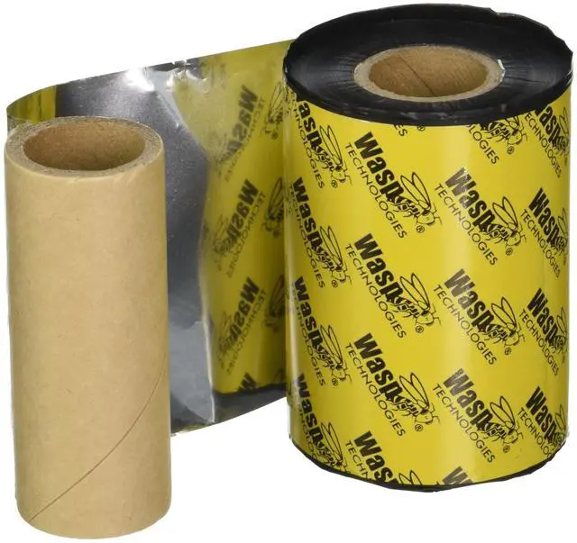 Alt view image 6 of 6 - Wasp 633808431198 Premium Wax-Resin Label Ribbon, 3.26" x 820' - 1 Roll