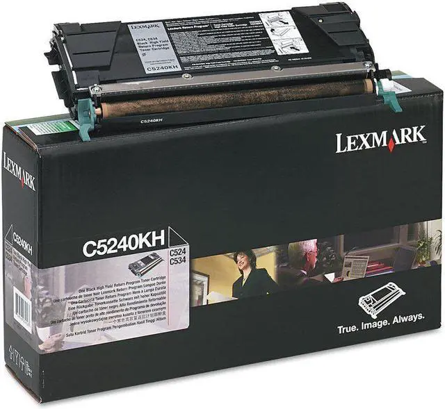 Alt view image 19 of 20 - Lexmark C5240KH High Yield Return Program Black Toner Cartridge for C524, C534