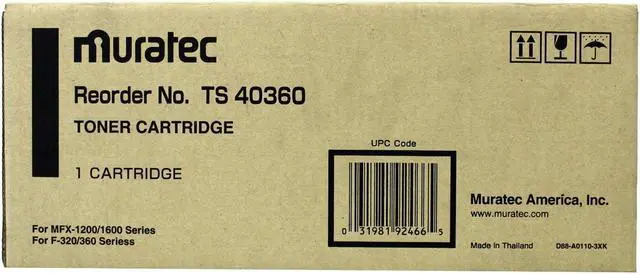 Alt view image 4 of 4 - Muratec TS40360 Black Compatible Laser Toner Cartridge