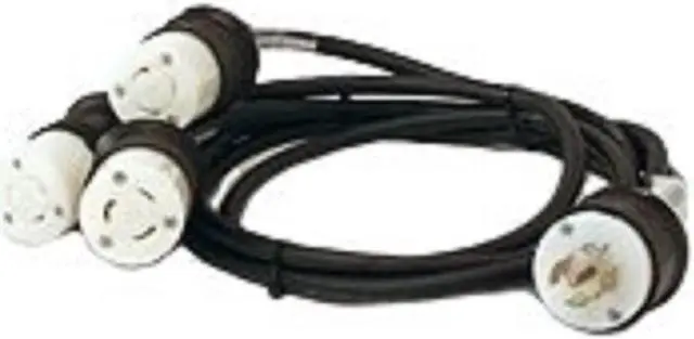 Alt view image 3 of 3 - Power Cord, (3) L6-20R to L21-20P, 16A