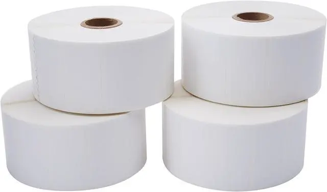 Alt view image 8 of 8 - WASP 633808402501 2.0" x 1.0" TT Labels, 4 Rolls, 2300 Per Roll, 5" OD Thermal Transfer Labels