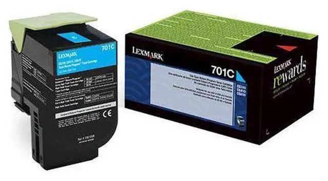 Alt view image 8 of 11 - Lexmark 70C00CG TAA Return Program Toner Cartridge - Cyan