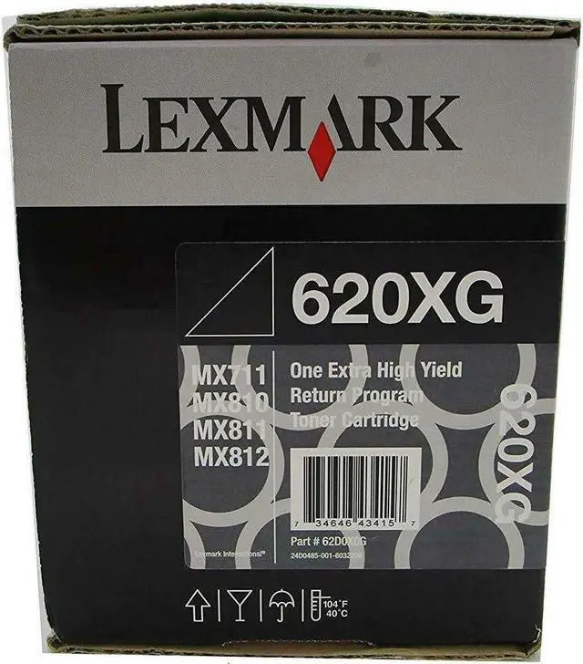 Alt view image 9 of 9 - Lexmark 62D0X0G TAA Extra High Yield Return Program Toner Cartridge - Black