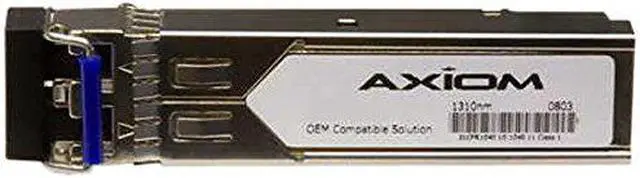 Alt view image 6 of 6 - Axiom SFP Transceiver Modules are certified 100% compliant in all OEM applications. They are pre-configured with an application specific code to meet the requirement set forth by the router and switch OEMs. Axiom compatible transceivers per