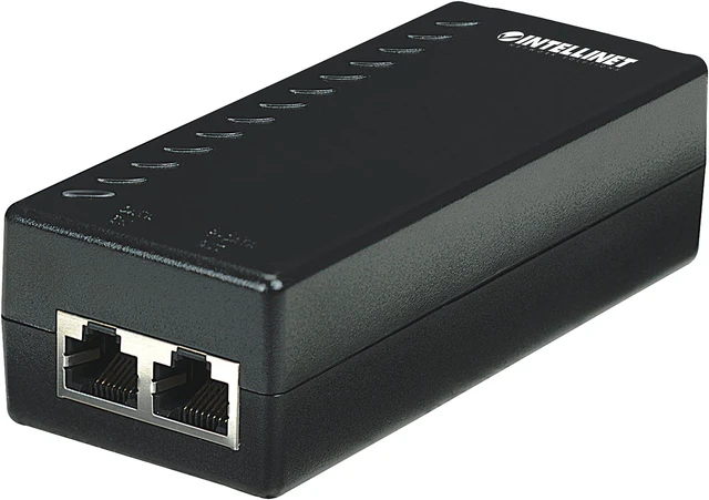 Alt view image 6 of 10 - Intellinet Power over Ethernet (PoE) Injector, 1 Port, 48 V DC, IEEE 802.3af Compliant