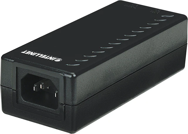 Alt view image 7 of 10 - Intellinet Power over Ethernet (PoE) Injector, 1 Port, 48 V DC, IEEE 802.3af Compliant