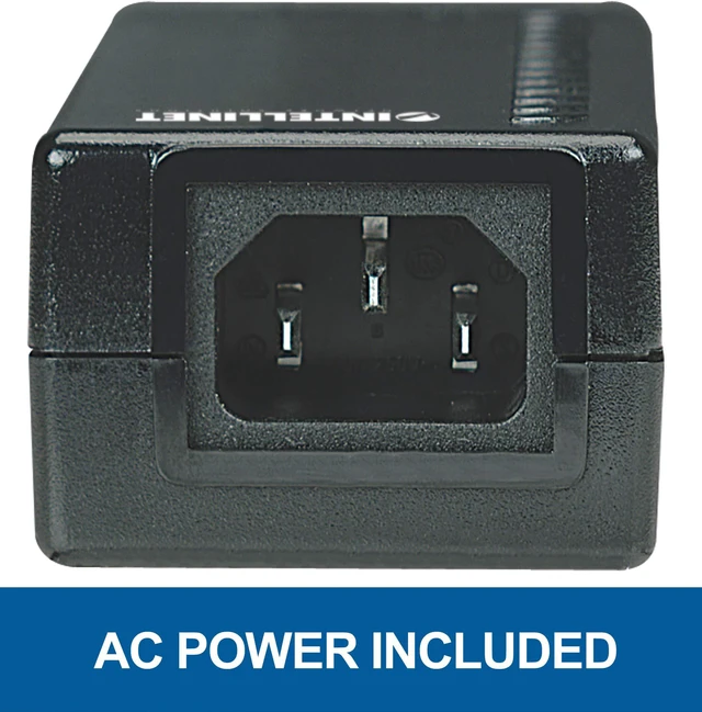 Alt view image 9 of 10 - Intellinet Power over Ethernet (PoE) Injector, 1 Port, 48 V DC, IEEE 802.3af Compliant