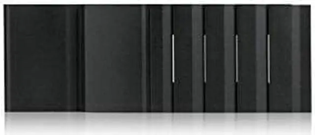 Alt view image 5 of 7 - iStarUSA DD-200-SEA-BLACK 2U Compact Stylish Rack Mount Chassis With Sea Bezel - Black