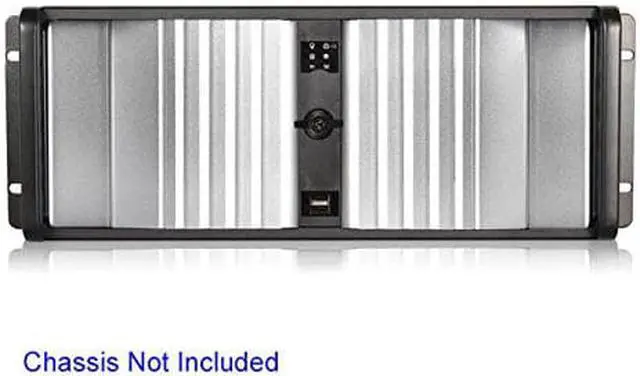 Alt view image 5 of 5 - iStarUSA DD-400-SEA-SILVER 4U Compact Stylish Rack Mount Chassis With Sea Bezel - Silver