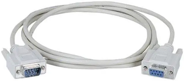 Alt view image 8 of 9 - Black Box BC00230 RS-232 Serial Cable - Shielded, PVC, Molded, DB9 Male/Female with Thumbscrews, 10 ft.