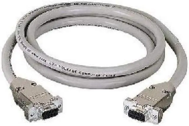Alt view image 6 of 6 - DB9 Extension Cable with EMI/RFI Hoods Beige Female/Female 5-ft. 1.5-m