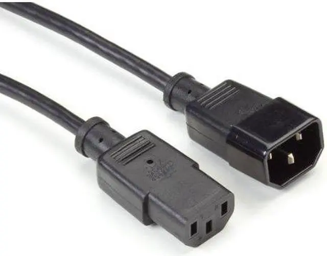 Alt view image 10 of 11 - Black Box Extension Power Cord, IEC C13 to IEC C14, 2-ft. (0.6-m)