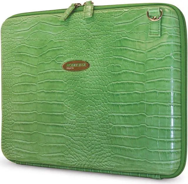 Alt view image 10 of 12 - Mobile Edge - TechStyle Portfolio - 14.1" Ultrabook or 13" Mac - Faux-Croc - Green