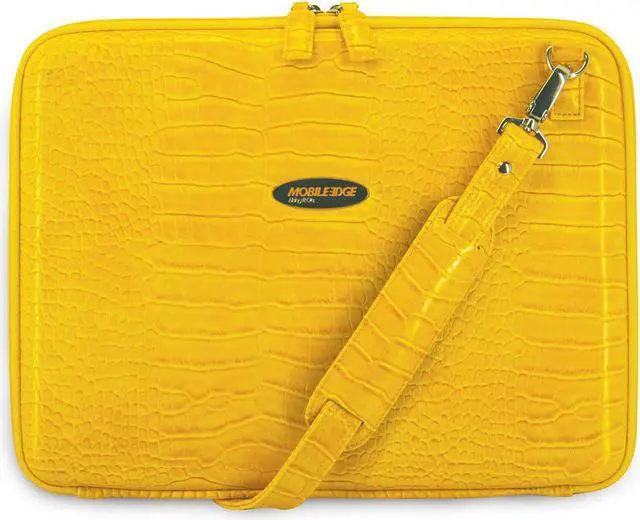 Alt view image 11 of 12 - Mobile Edge - TechStyle Portfolio - 14.1" Ultrabook or 13" Mac - Faux-Croc - Green