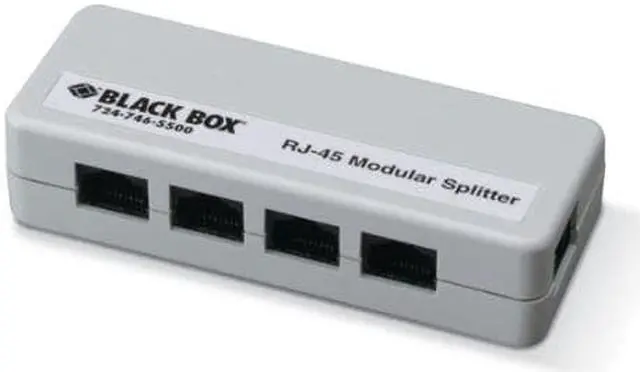 Alt view image 5 of 5 - Black Box RJ-45 Modular Splitter, 5-Position, 8 x 8, Unshielded, A Pinning (fm800-r2)