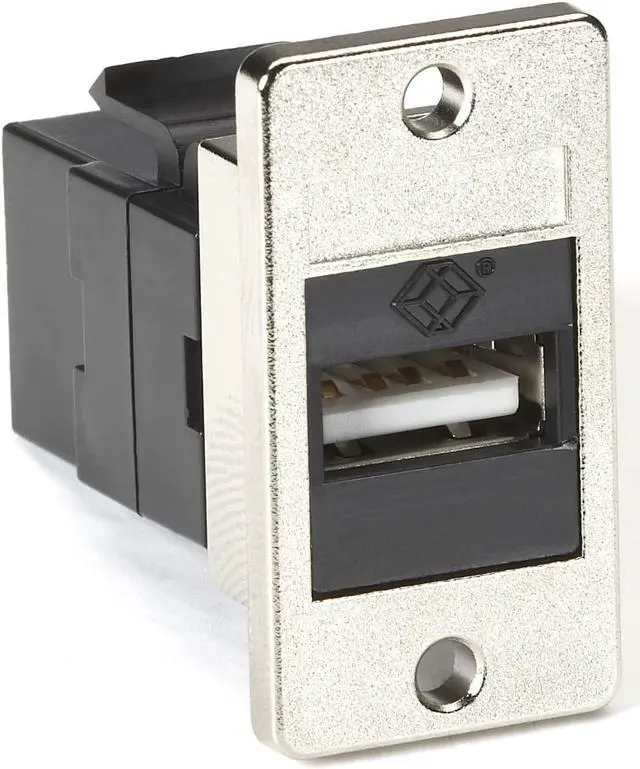 Alt view image 4 of 6 - Black Box USB A-B Panel Mount Coupler