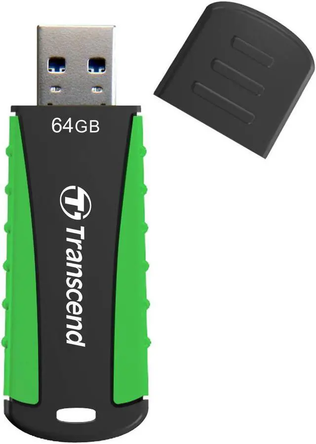 Alt view image 11 of 15 - Transcend JetFlash 810 64 GB USB 3.0 Flash Drive - Black, Green