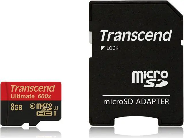 Alt view image 6 of 8 - Transcend Ultimate 8 GB microSD High Capacity (microSDHC) - 1 Card